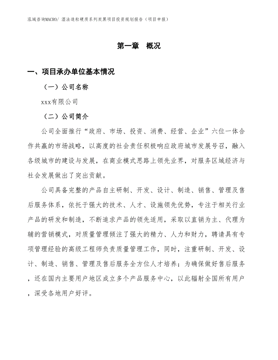 湿法造粒硬质系列炭黑项目投资规划报告（项目申报）_第3页