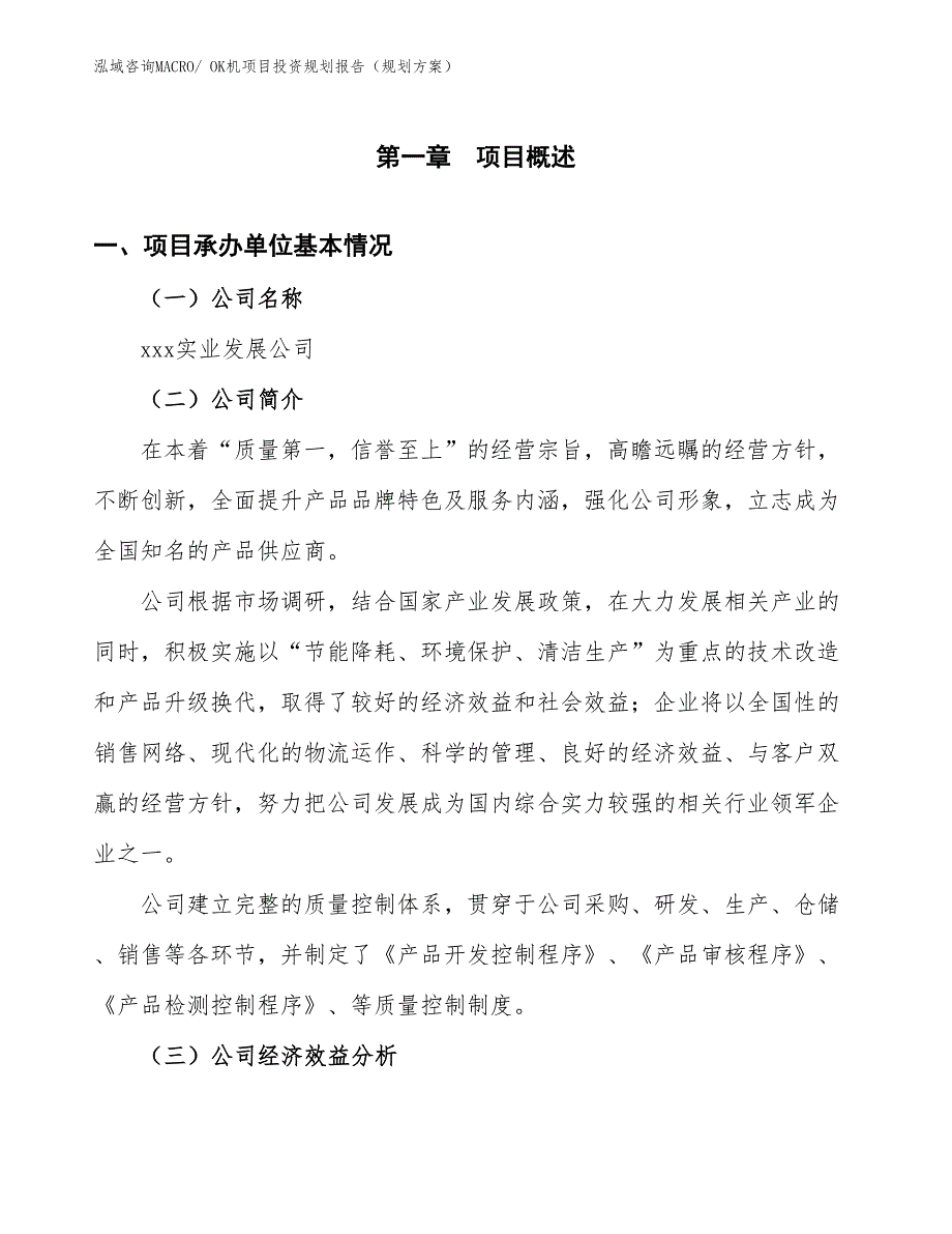 OK机项目投资规划报告（规划方案）_第3页