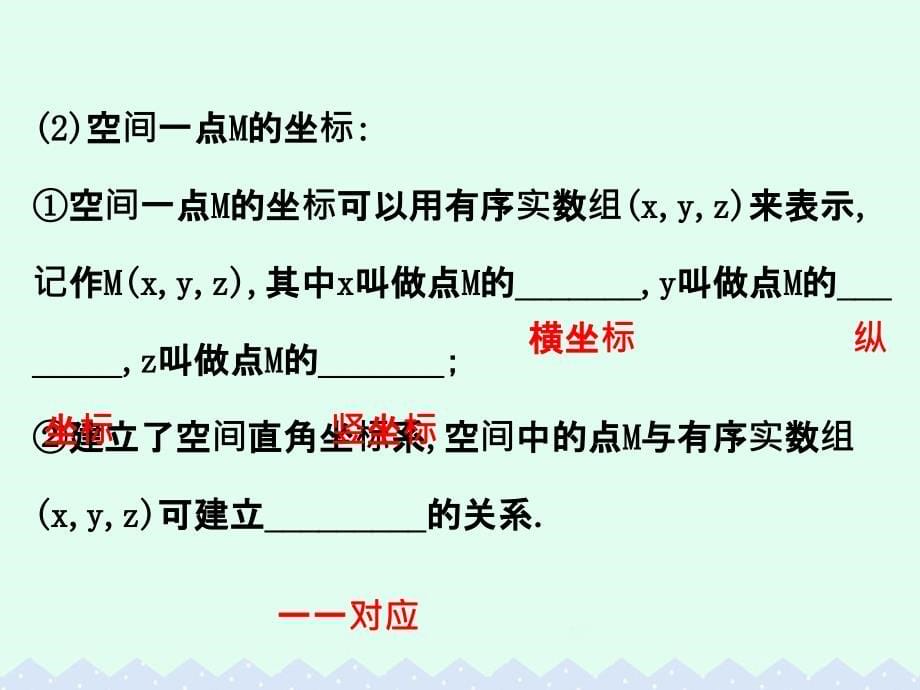 （全国版）2018版高考数学一轮复习 第七章 立体几何 7.6 空间直角坐标系、空间向量及其运算课件(理)_第5页