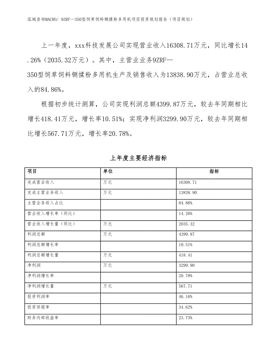 9ZRF—350型饲草饲料铡揉粉多用机项目投资规划报告（项目规划）_第4页