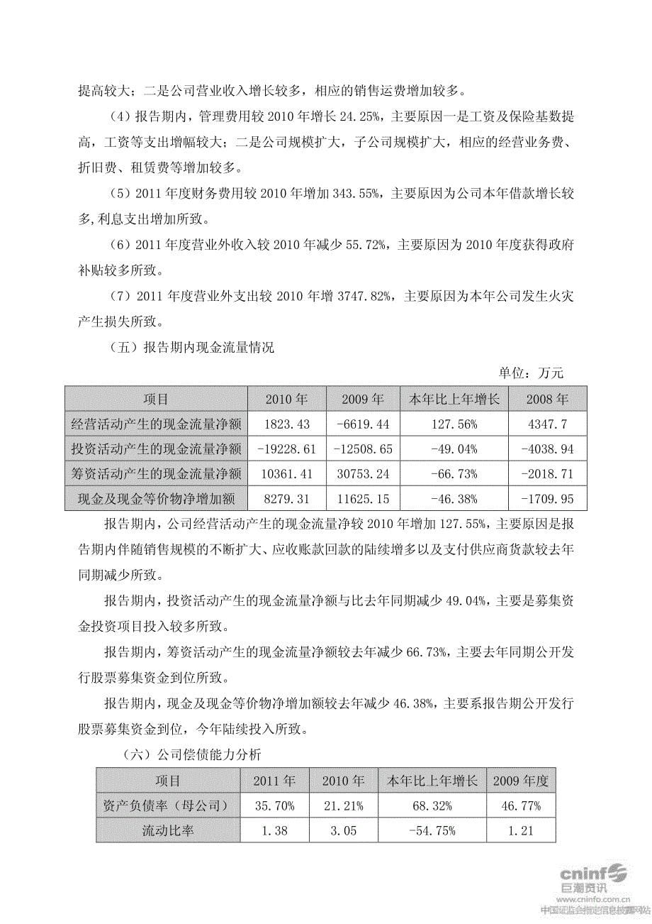 山东丽鹏股份有限公司XXXX年财务决算报告.pdf_第5页