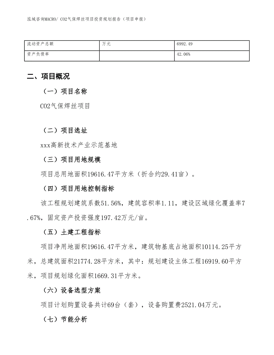 CO2气保焊丝项目投资规划报告（项目申报）_第4页