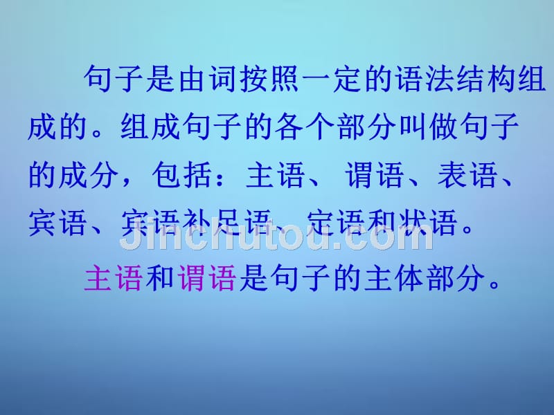 湖北省武汉为明实验学校中考英语 句子成分课件_第2页