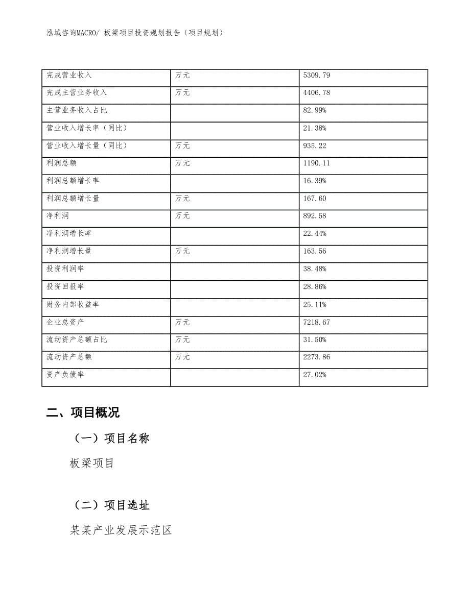 板梁项目投资规划报告（项目规划）_第5页