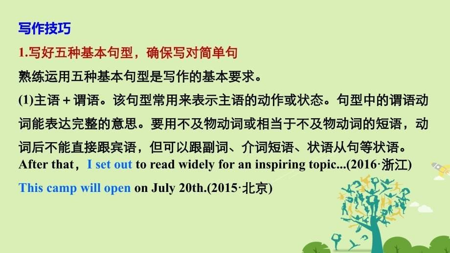 （全国通用）2018版高考英语二轮复习 考前三个月 专题六 书面表达课件_第5页