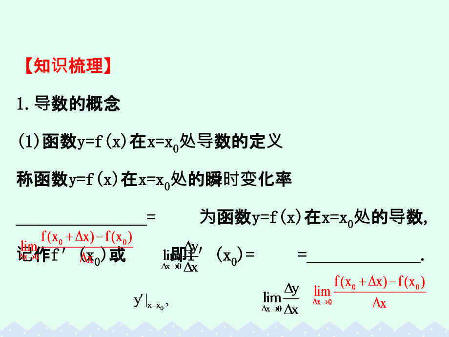 （全国版）2018版高考数学一轮复习 第二章 函数、导数及其应用 2.10 变化率与导数、导数的计算课件(理)_第4页