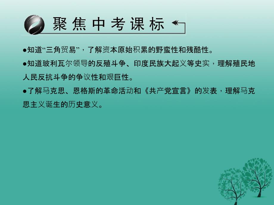 （山西地区）2018年中考历史 主题20 殖民扩张与殖民地人民的抗争、国际工人运动与马克思主义的诞生课件_第3页