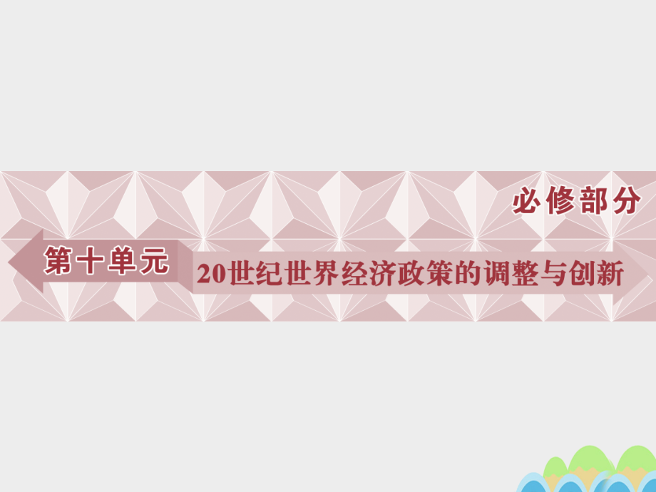 2018高考历史一轮复习 第10单元 20世纪世界经济政策的调整与创新 第21讲 世界资本主义经济政策的调整课件 新人教版_第1页