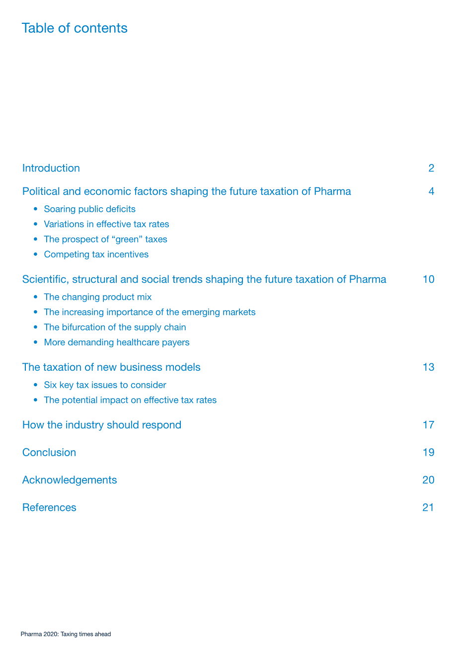 PWC报告，制药业2020，税务与财务管理.pdf_第3页