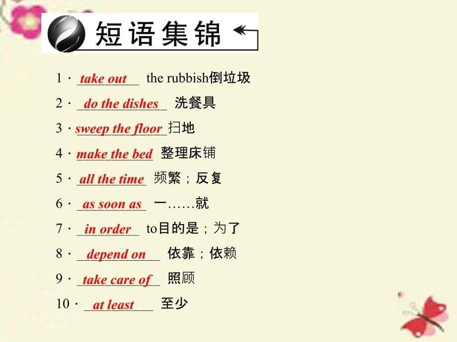 四川省2018中考英语 考点聚焦 第11讲 八下 units 3-4复习课件_第5页