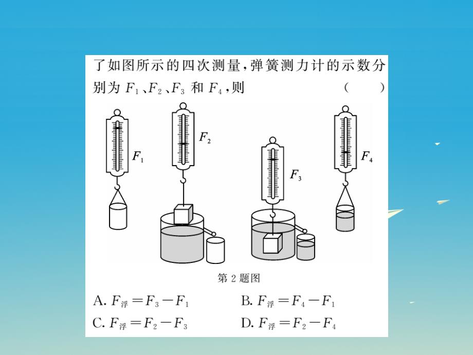 （福建专版）2018年中考物理总复习 第一轮复习 系统梳理 夯基固本 第10章 浮力习题课件 新人教版_第3页