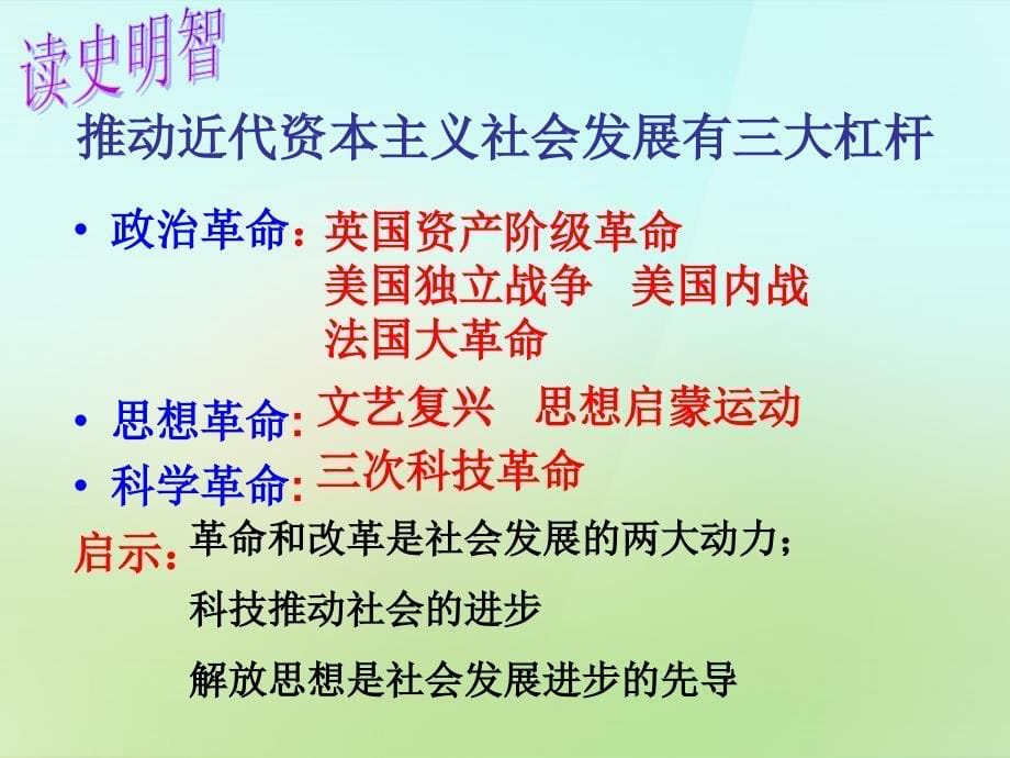 江苏省太仓市第二中学九年级历史上册 全一册 世界历史复习课件 新人教版_第5页