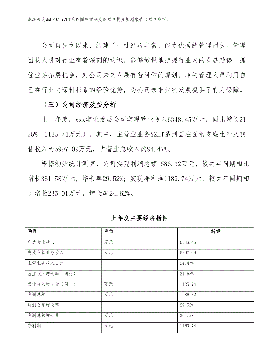 YZHT系列圆柱面钢支座项目投资规划报告（项目申报）_第4页