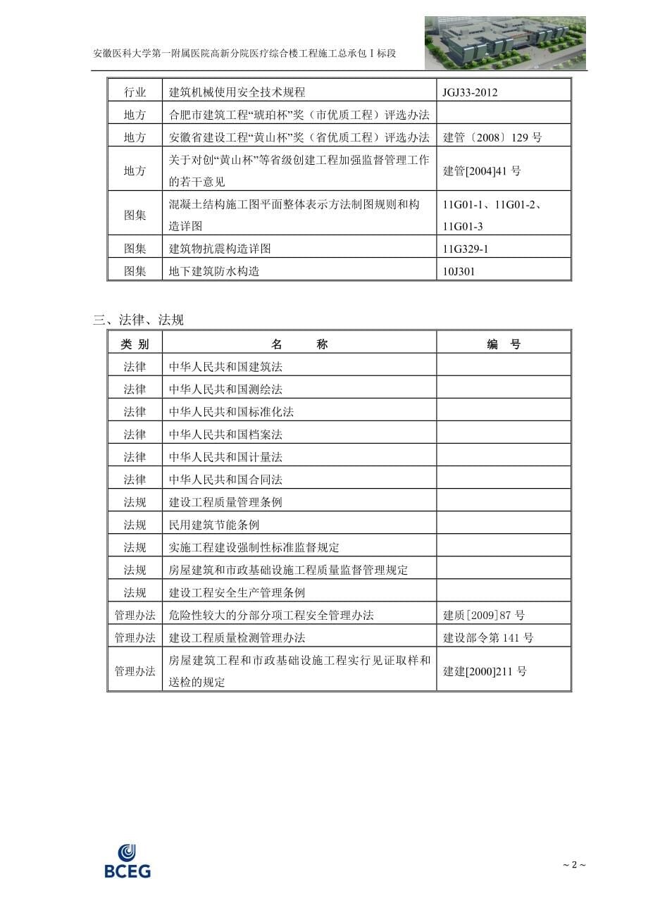 安医大第一附属医院高新分院工程Ⅰ标黄山杯工程创优计划_第5页