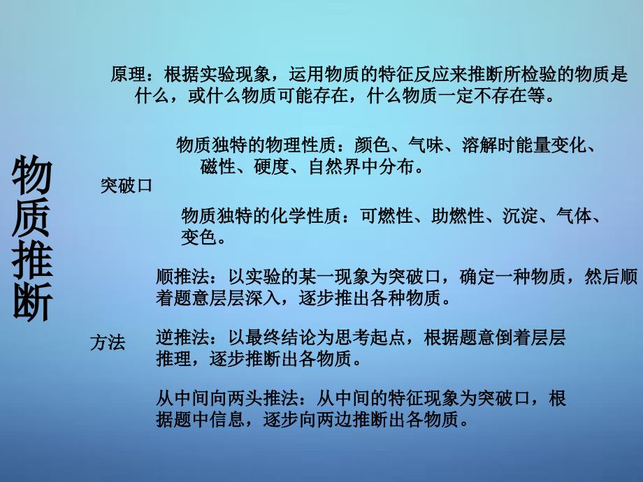 重庆市开县九龙山初级中学2018届中考化学专题复习 物质的推断课件_第2页