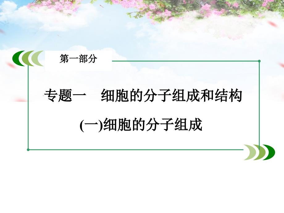 2018高考生物二轮复习 专题1 1细胞的分子组成课件_第3页