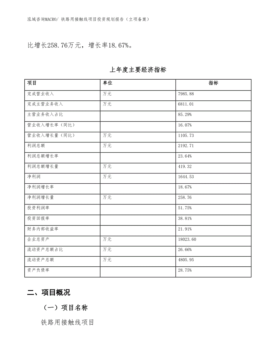 铁路用接触线项目投资规划报告（立项备案）_第3页