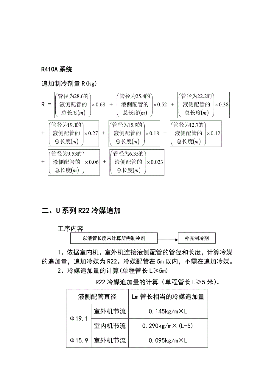 空调冷媒追加公式及标准_第2页