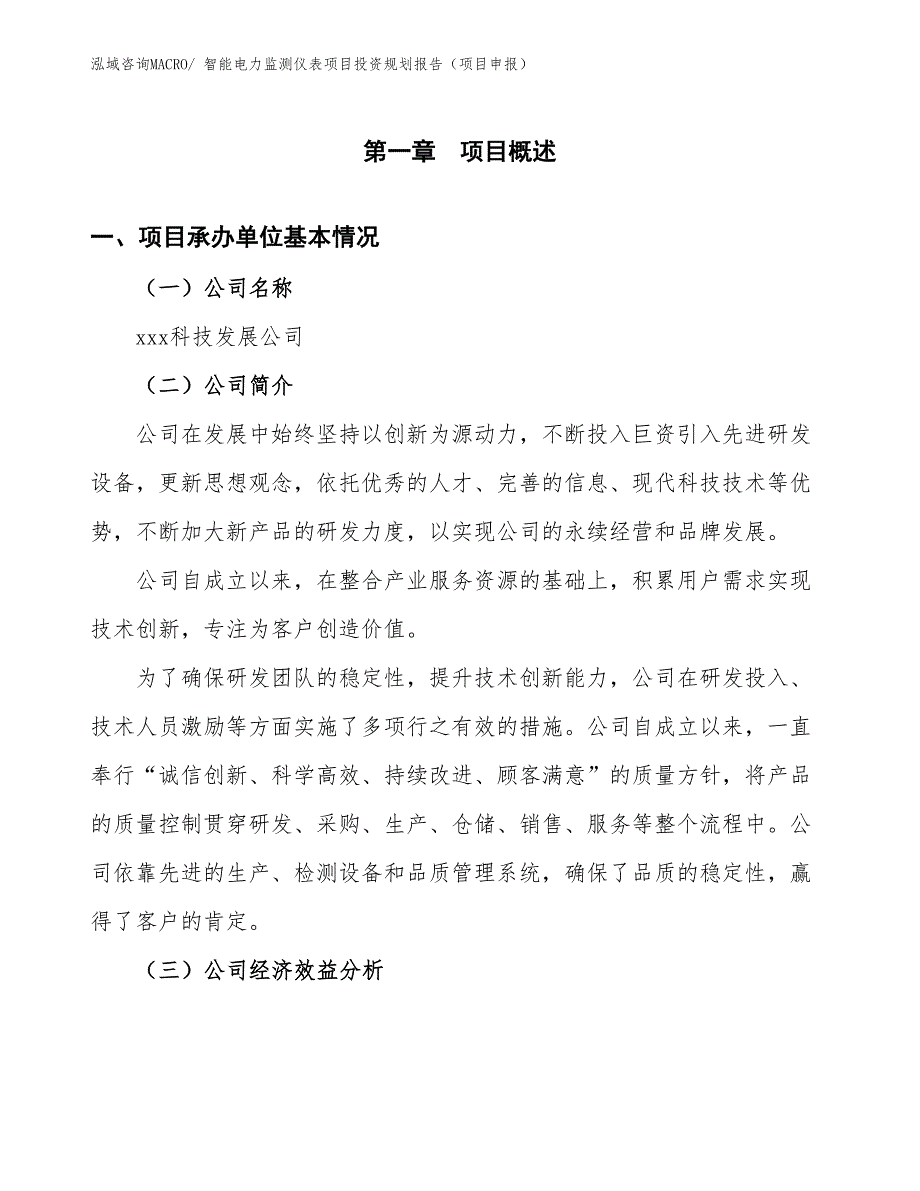 智能电力监测仪表项目投资规划报告（项目申报）_第2页