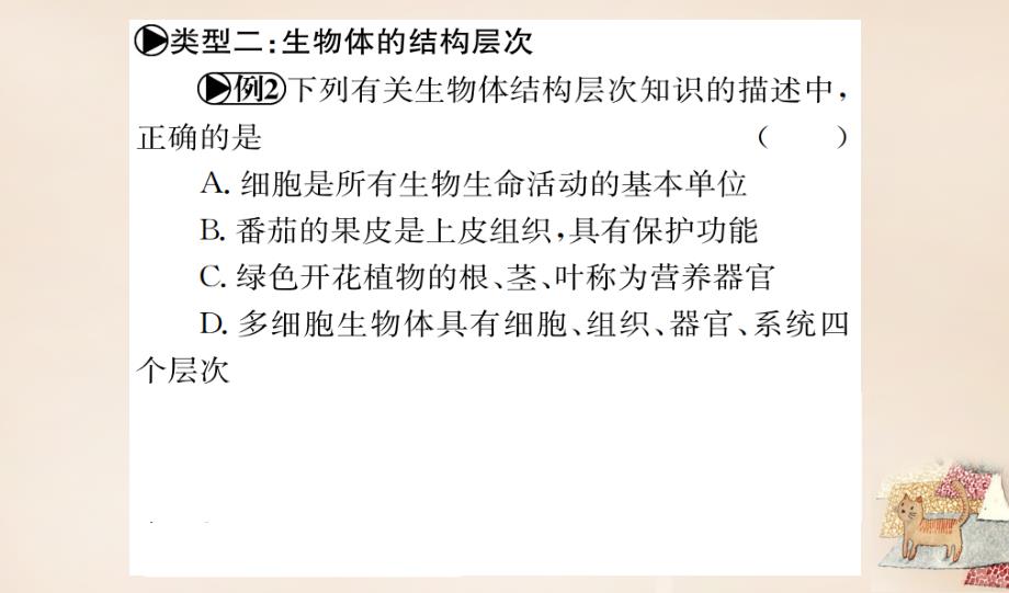 （广西玉林地区）2018年中考生物 专题综合突破 专题一 生物体的结构层次课件_第4页