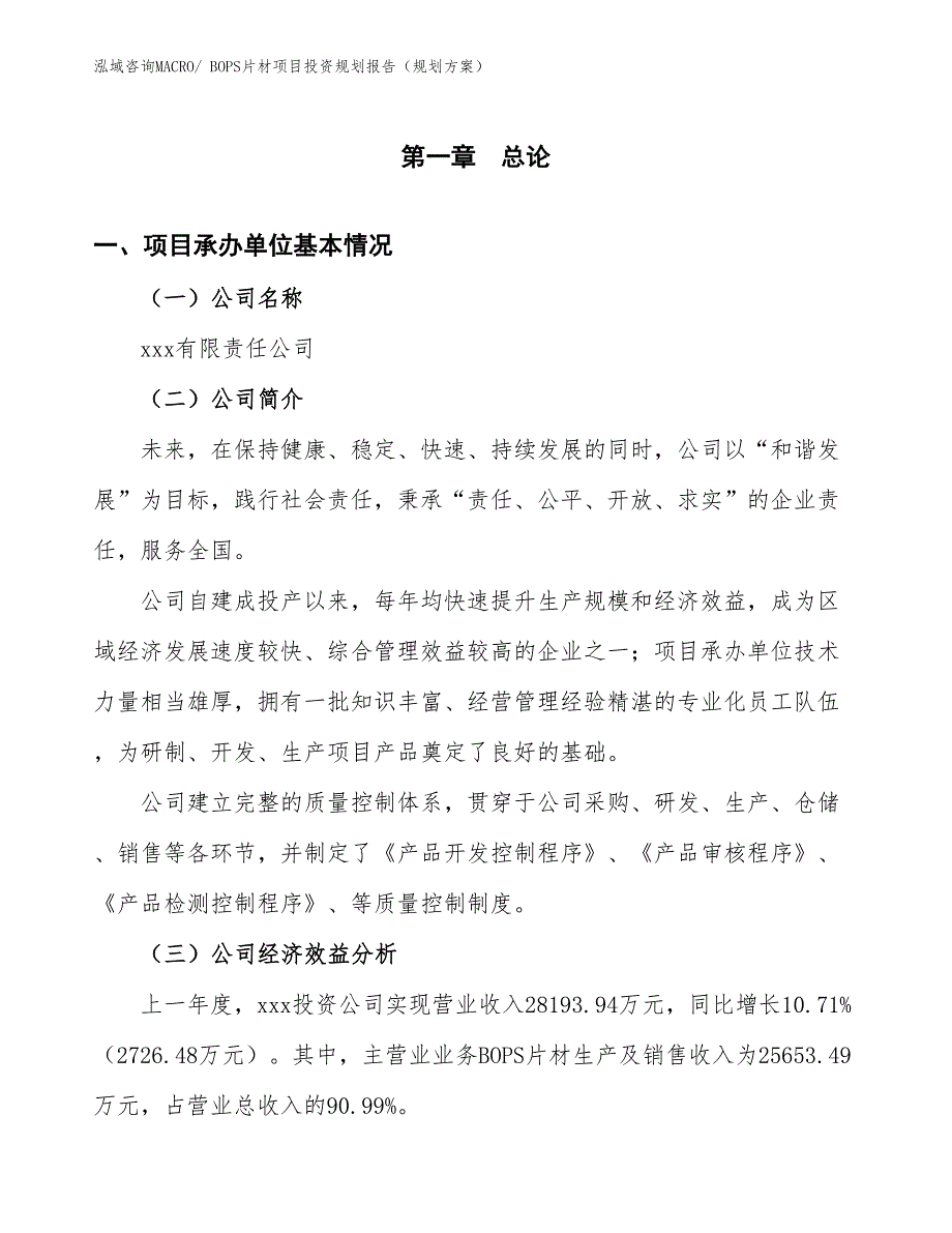 BOPS片材项目投资规划报告（规划方案）_第2页