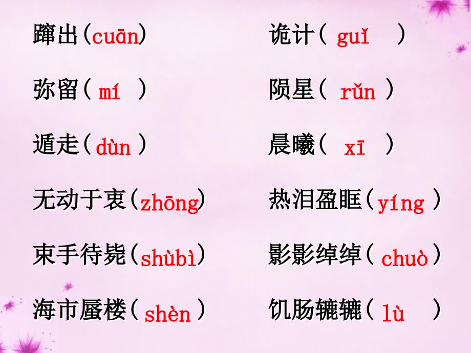 河北省邢台市临西县第一中学九年级语文上册 24 流星课件 （新版）冀教版_第4页