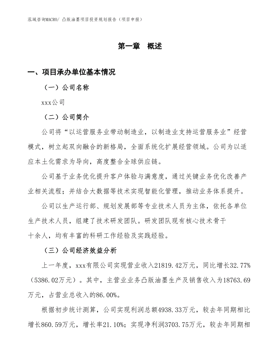 凸版油墨项目投资规划报告（项目申报）_第3页