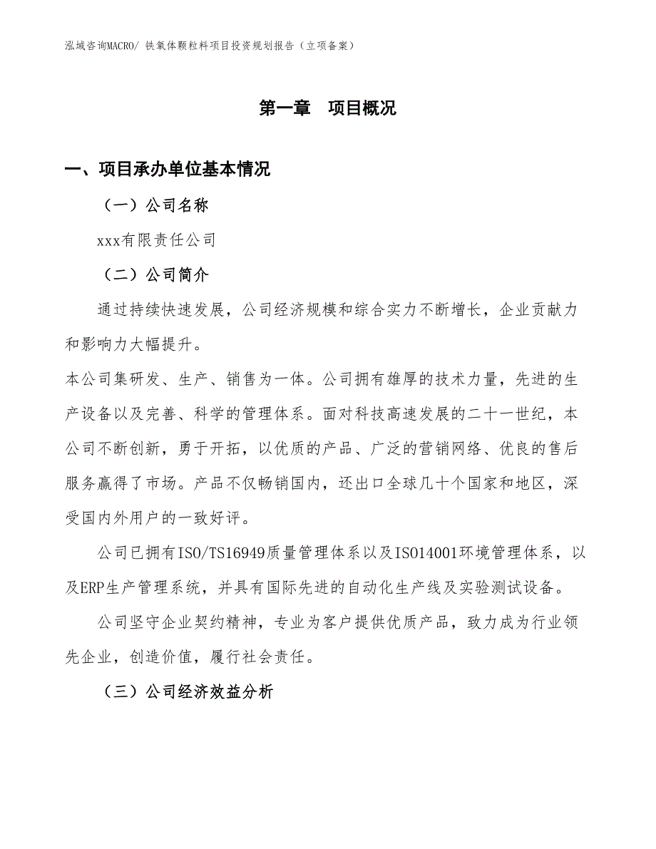 铁氧体颗粒料项目投资规划报告（立项备案）_第3页