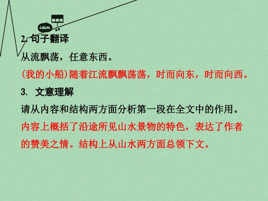 湖南2018年中考语文 第二部分 古诗文阅读 专题1 第15篇 与朱元思书复习课件 新人教版_第3页