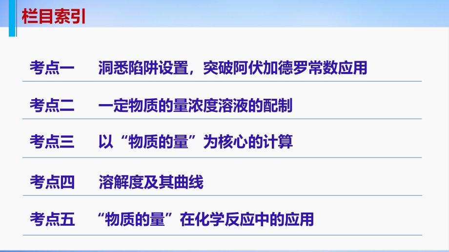 （江苏专用）2018版高考化学大二轮总复习 专题二 化学计量及其应用课件_第4页