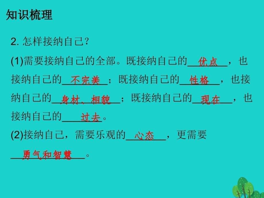 （秋季版）七年级政治上册 第一单元 第三课 第2框 做更好的自己课件 新人教版（道德与法治）_第5页