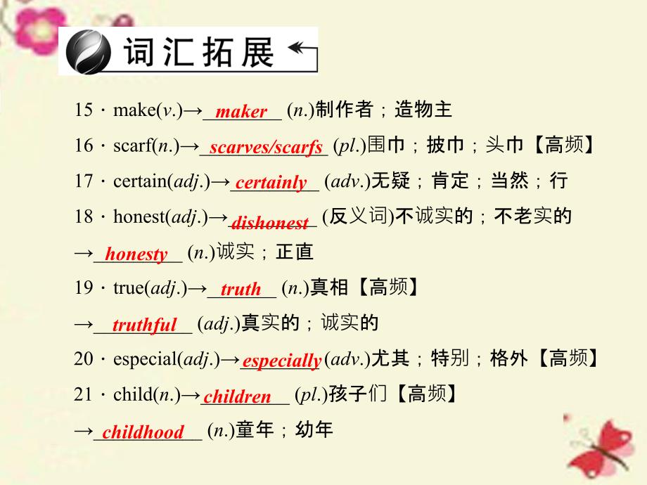 四川省2018中考英语 考点聚焦 第14讲 八下 units 9-10复习课件_第4页