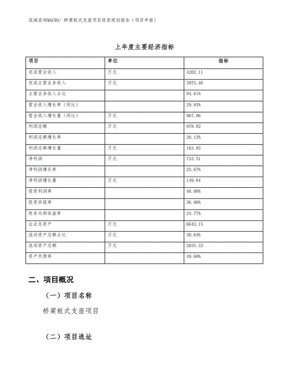 桥梁板式支座项目投资规划报告（项目申报）_第5页