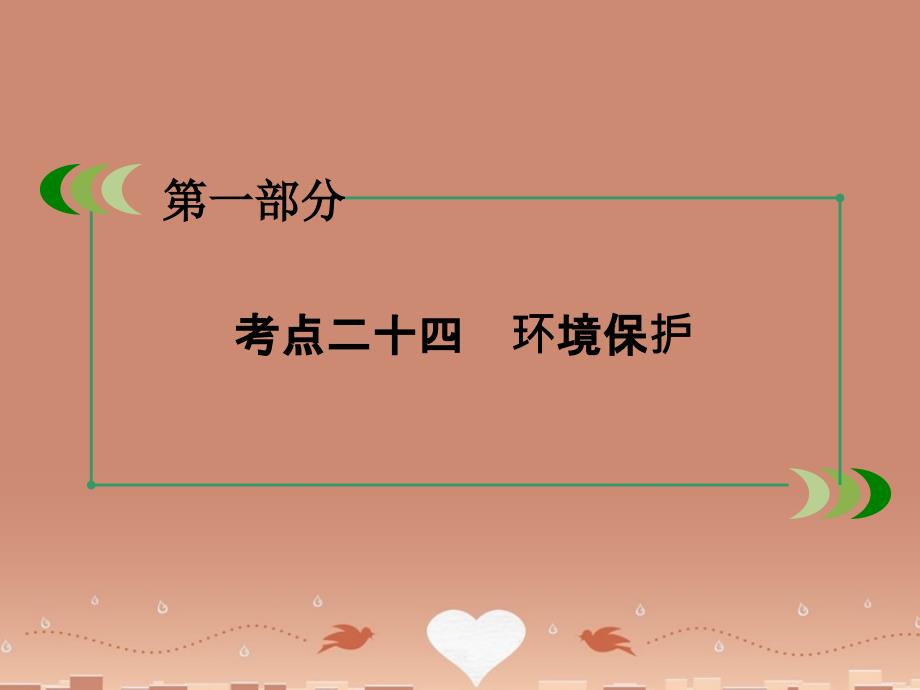 2018高考地理二轮复习 第一部分 微专题强化练 考点24 环境保护课件_第3页