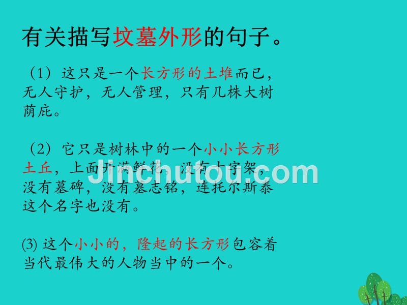 八年级语文上册 第三单元 14《世间最美的坟墓》记1928年的一次俄国旅行课件 河大版_第5页