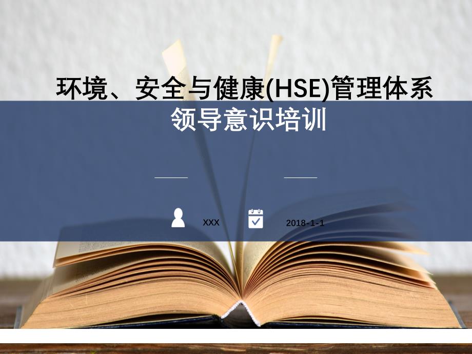 环境、安全与健康（HSE）管理体系汇报报告_第1页