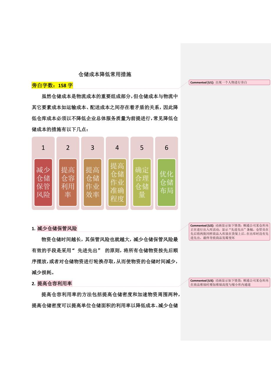 仓储成本降低常用措施_第1页