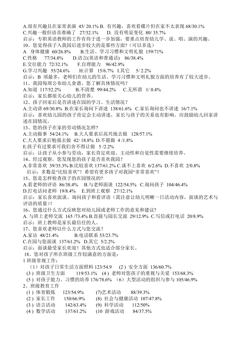 2011年家长意见调查回馈统计_第2页