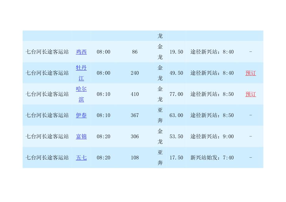 七台河长途客运站时刻表_第4页