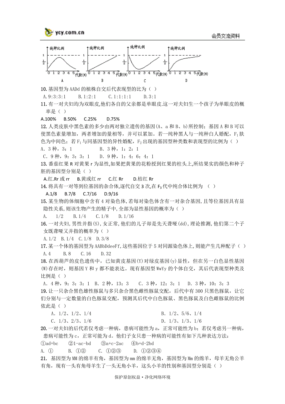 2010[1].10（分离定律和自由组合定律）_第2页