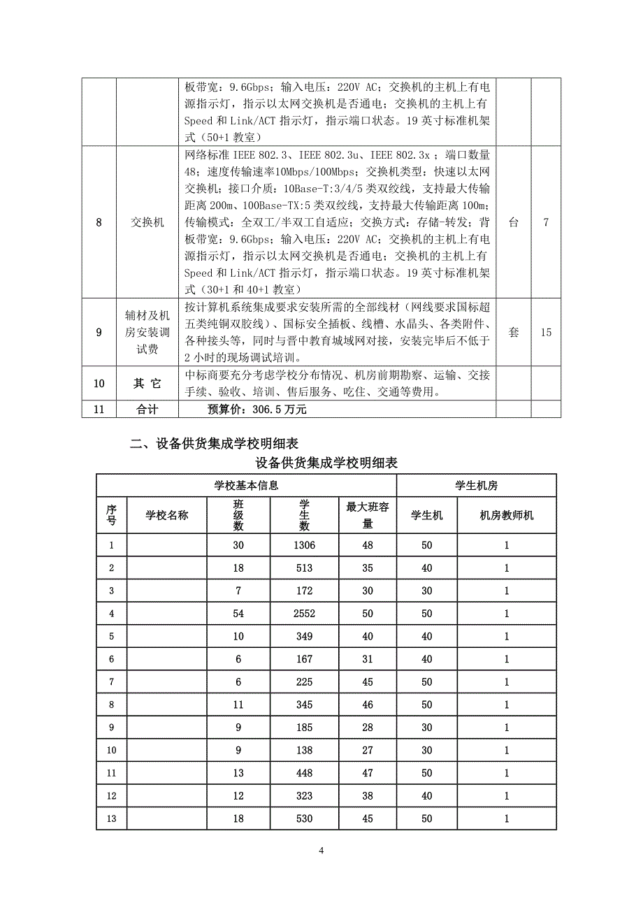 计算机教室招标要求（1、2包）_第4页