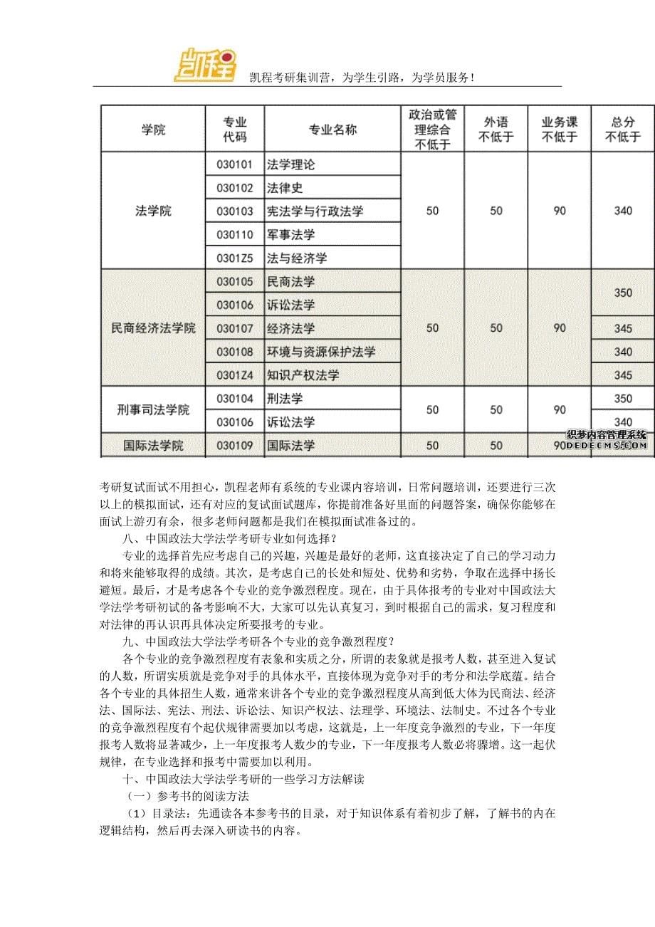 2017政法大学法学考研全方位剖析_第5页