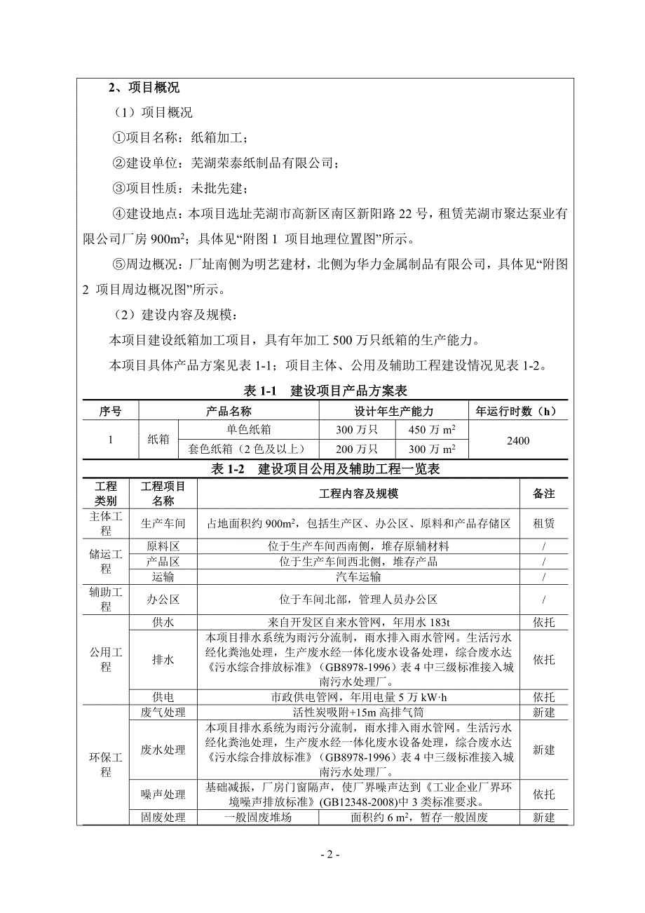 纸箱加工项目环境影响报告表_第4页