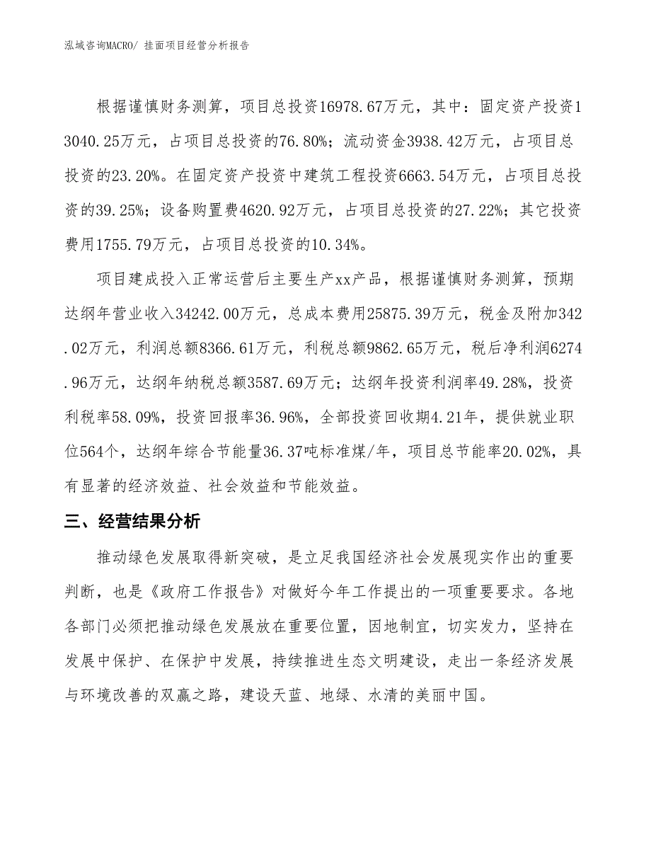 挂面项目经营分析报告_第3页