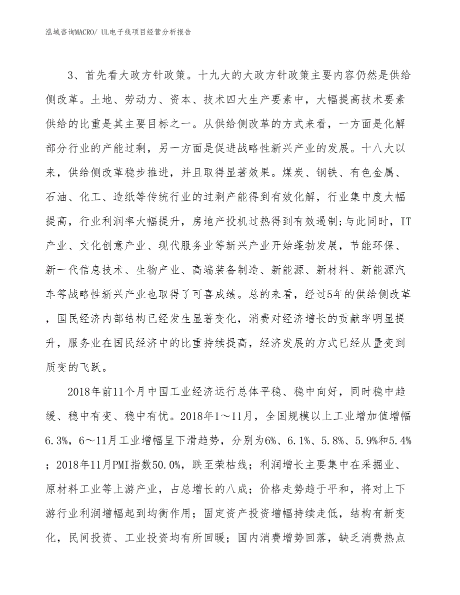 UL电子线项目经营分析报告_第2页