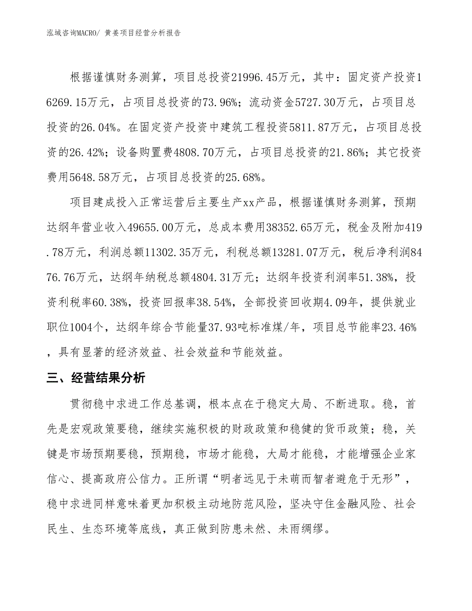 黄姜项目经营分析报告_第3页