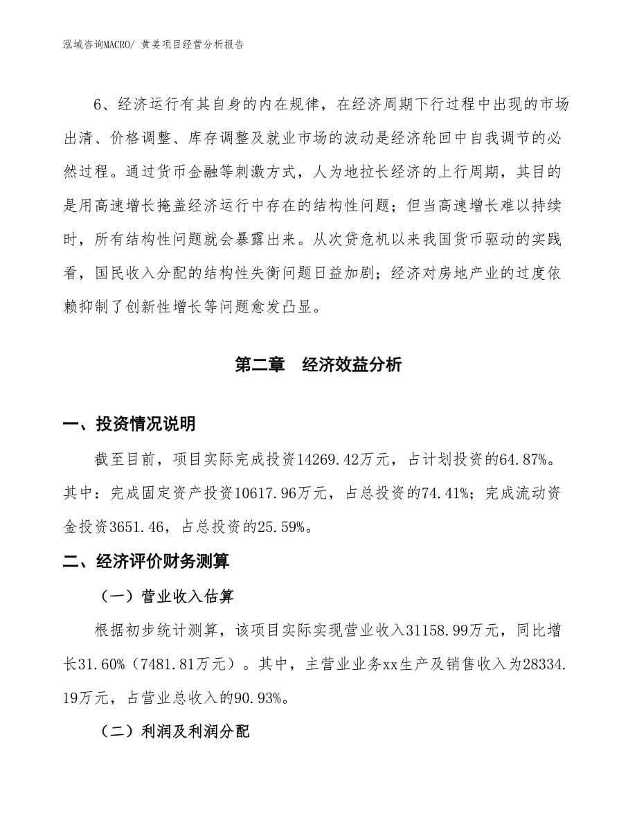 黄姜项目经营分析报告_第5页