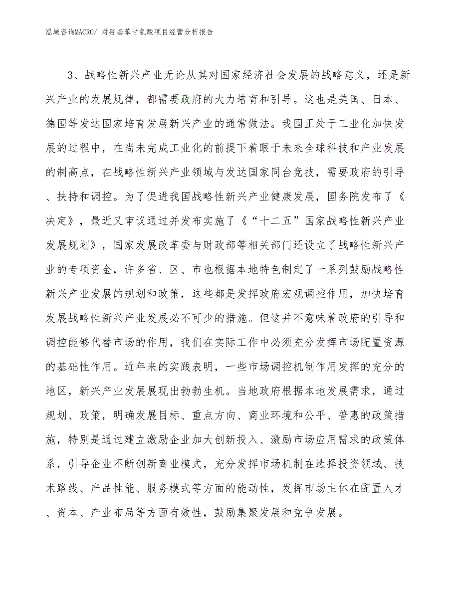 对羟基苯甘氨酸项目经营分析报告_第2页