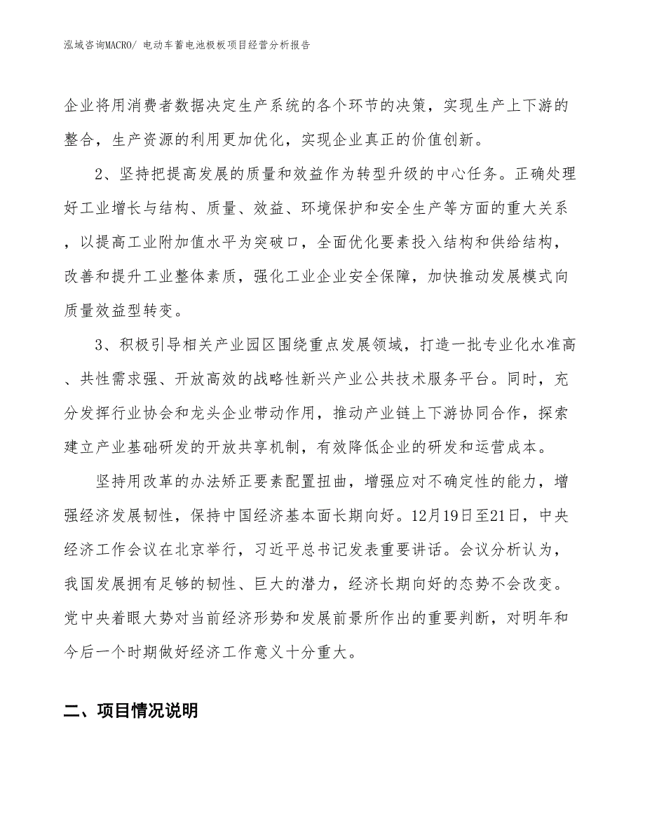 电动车蓄电池极板项目经营分析报告_第2页