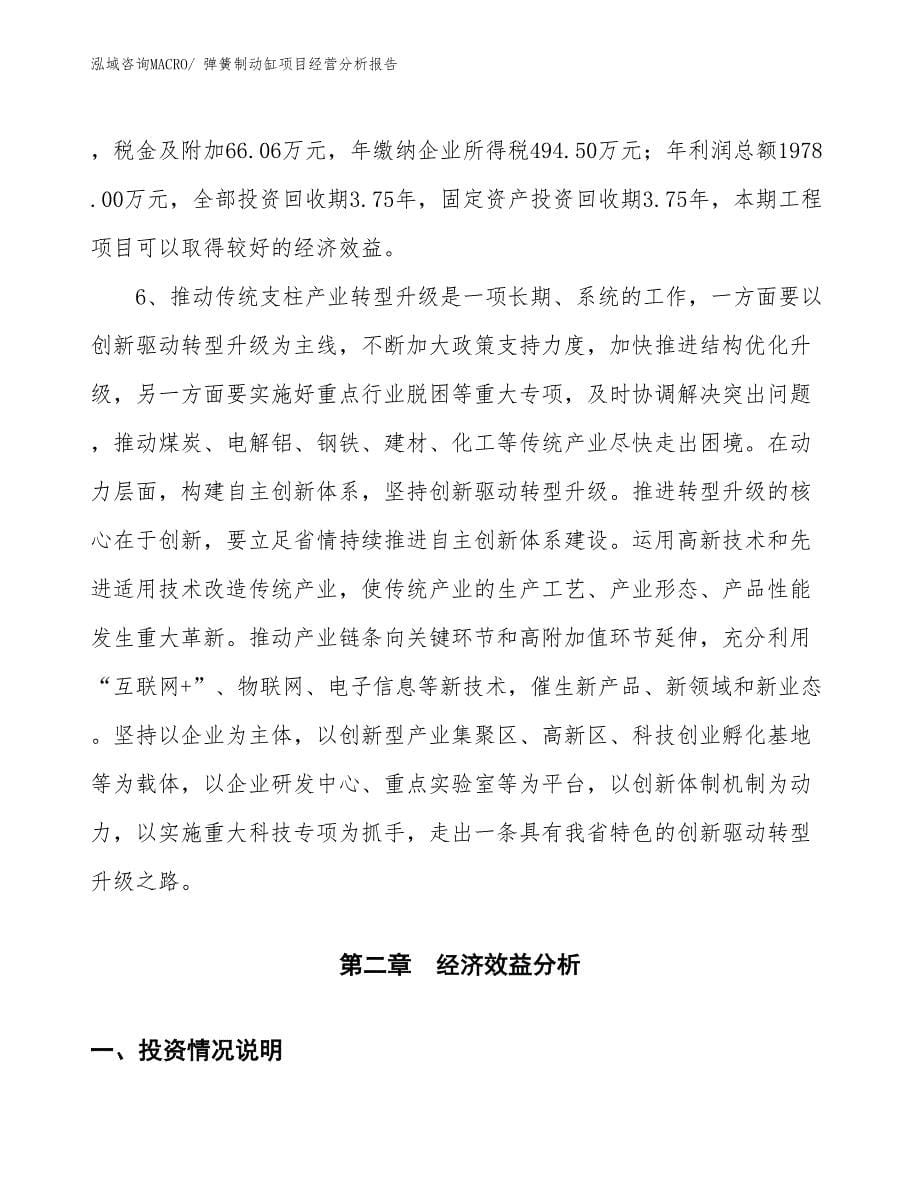 弹簧制动缸项目经营分析报告_第5页